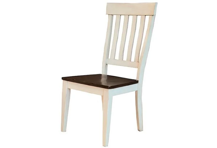 Toluca Slat-Back Side Chair by AAmerica at Esprit Decor Home Furnishings